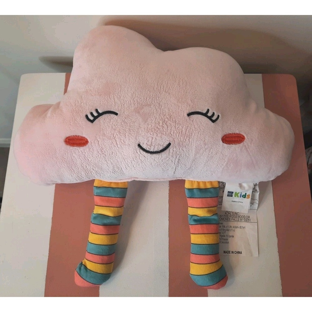 Pink Cloud Rainbow Plush Pillow - Picture 3 of 8